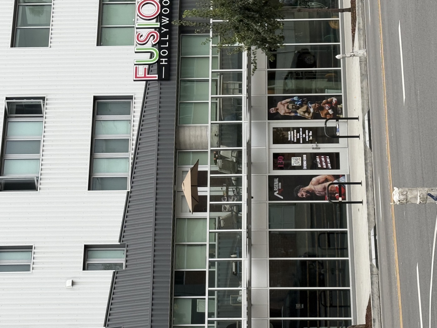 Arsenal Boxing storefront on Hollywood Blvd